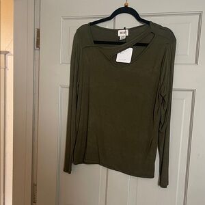 BiBi Olive Long Sleeve Women's Top